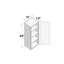 DL Cabinetry (prêt à assembler) Armoire murale de style Shaker de 42 po de hauteur, l 15 po x H 42 po x P 12 po - blanc-113330973-124958053