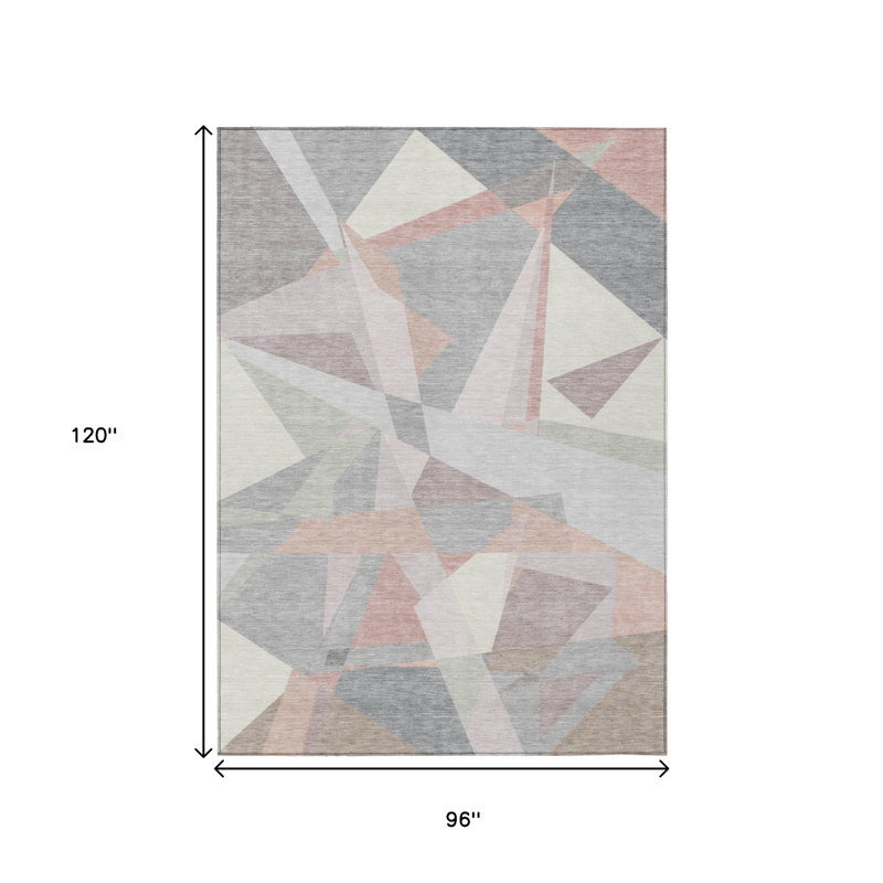 Tapis intérieur / extérieur ivoire lavable 8 pi x 10 pi