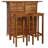 Frizzell vidaXL 3 Pieces Bar Set, Indoor & Outdoor Use, Weather-Resistant