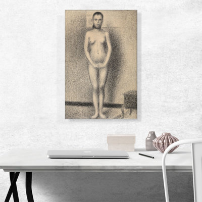 " Study For Poseuses 1887 " by Georges Seurat Painting Print