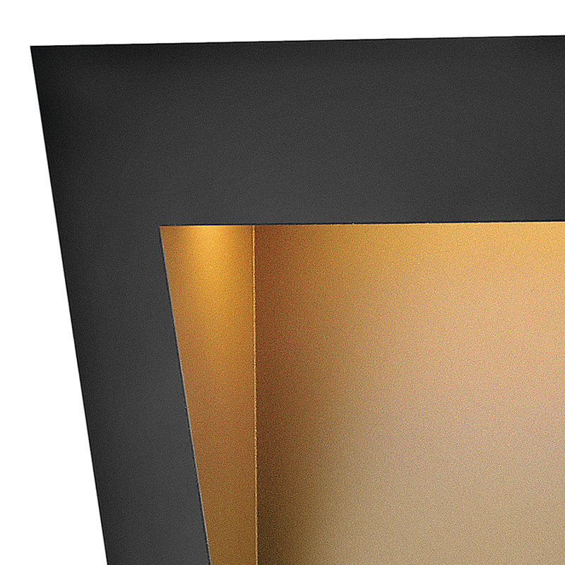 Hinkley Taper Integrated LED Outdoor Wall Mount, Textured Black