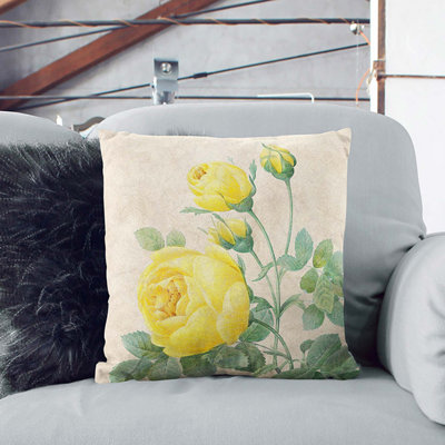 Floral Square Throw Cushion