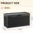 41.95"W 60 Gallon Waterproof Resin Lockable Deck Box(Black)-122684357