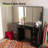 Boahaus Lily Large Makeup Vanity Desk with Wide Cabinet Mirrors, Glass Top and LED lights-692800277