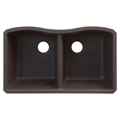 Aversa 31.9375'' L Double Bowl Kitchen Sink