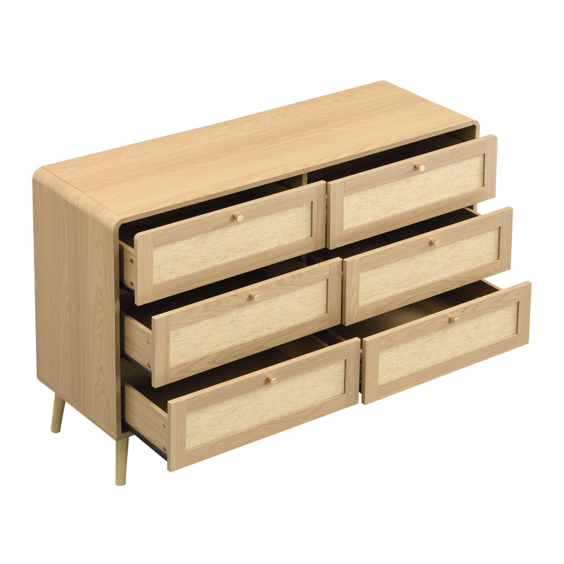 120 cm W Chest of 6 Drawers