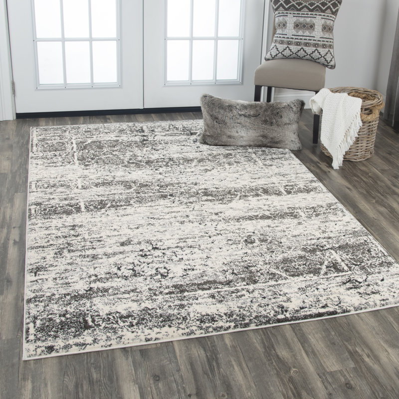 Barger Abstract Indoor Rug, Rectangle 7'10" x 9'10"