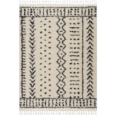Tapis beige / noir Adein