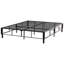 Upholstered Fabric Bed with Mattress-1814271313-1814271319