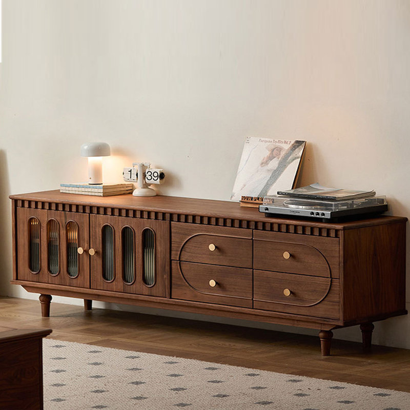 Meuble télé minimaliste à rangement multifonctionnel, H 24,02 po x L 62,99 po x l 15,75 po