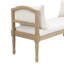 Banc rembourré avec pieds tournés et coussins latéraux-541383019