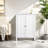 Bathroom Floor Storage Cabinet, 3 Layer Storage Unit With 2 Adjustable Shelf And Double Door