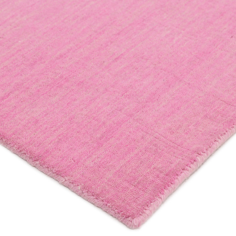 Simi Hand Knotted Cotton/Wool Southwestern Area Rug, Pink, Rectangle 5' x 8'
