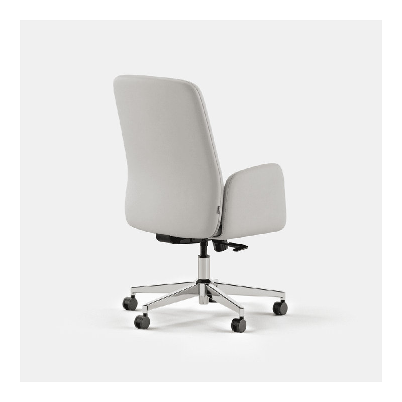 Softside Chair, Limestone, Chrome, 40.5"