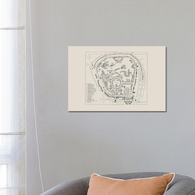 Regent's Park Map by Bibliotography - Wrapped Canvas Painting