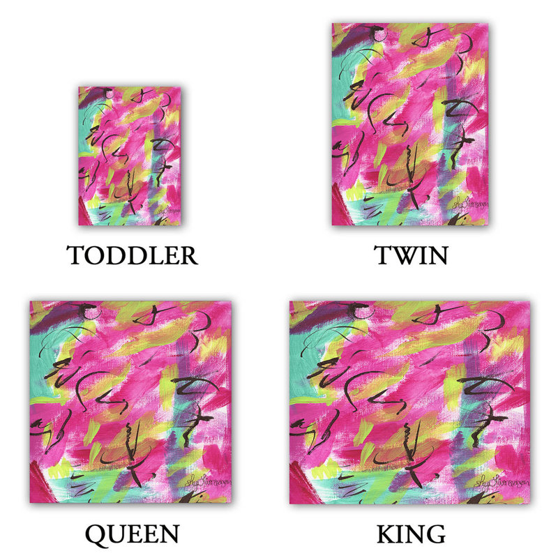 DiaNoche Queen Duvet Cover Sets Microfiber by Shay Livenspargar - Raspberry, Twin Duvet Cover + 1 Standard Sham