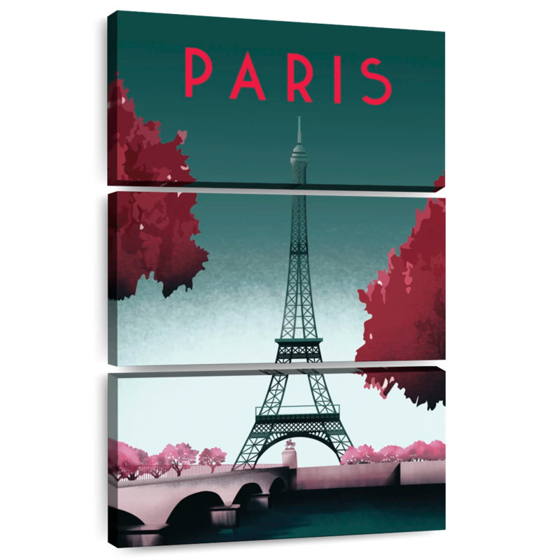 Masam visite Paris I, H 45 po x l 28 po