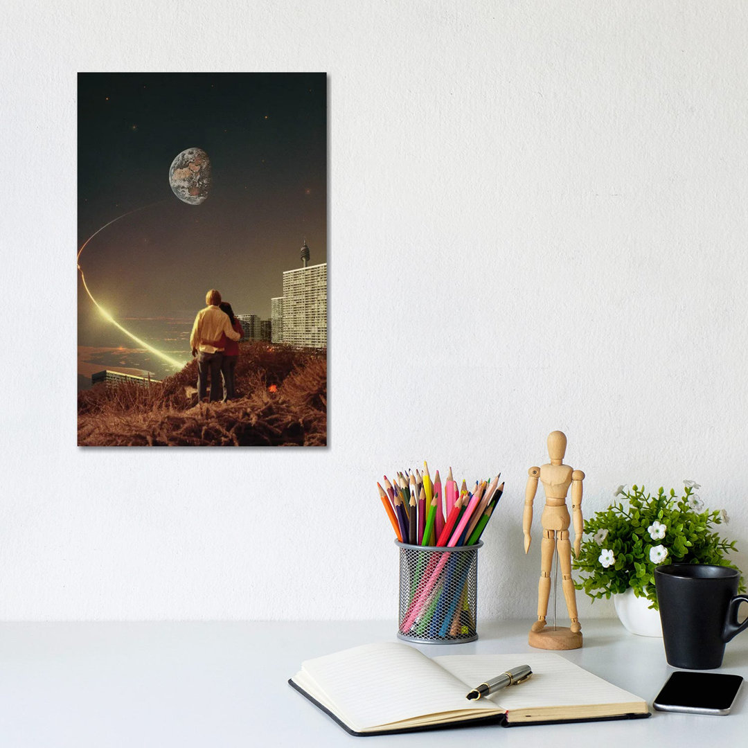 We Used To Live There Too by Frank Moth - Wrapped Canvas Print