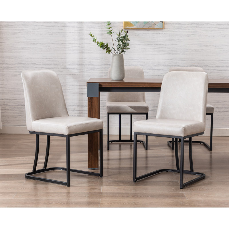 Chaise d'appoint Alchamel, Gris clair, Noir