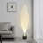 Black+White Iron+Acrylic Free form Floor Lamps