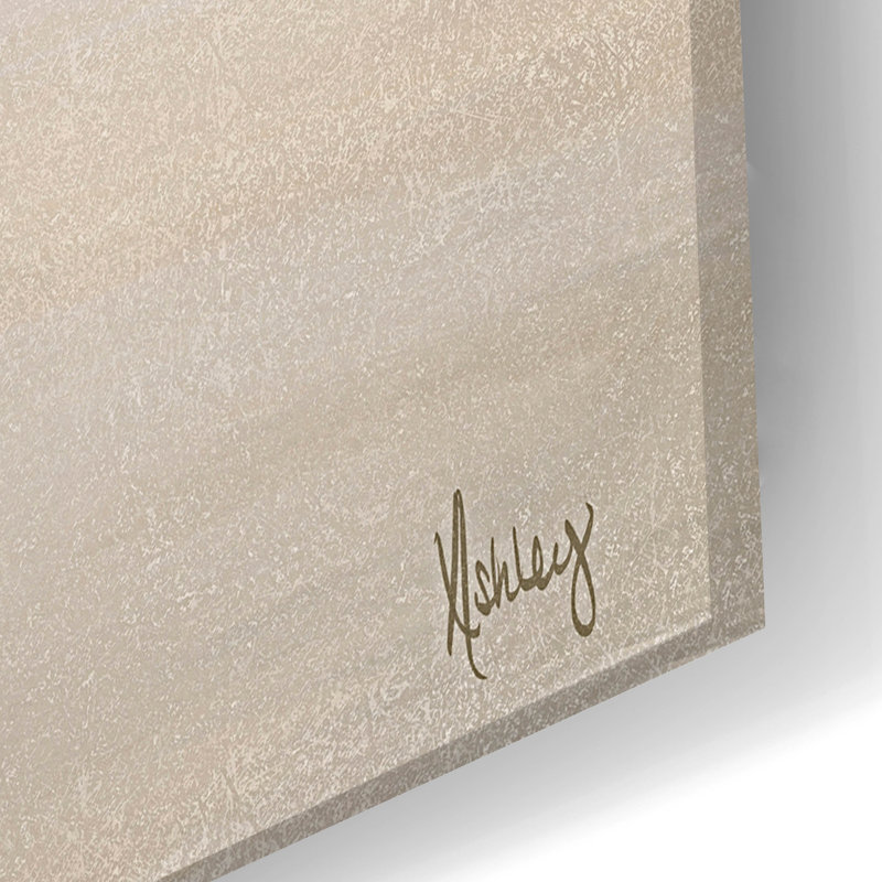 Art mural en verre «Tranquil Waters» par Ashley Bradley, H 16 po x l 24 po x P 0,2 po