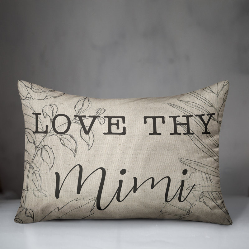  Love Thy Mimi Rectangular Pillow Cover & Insert