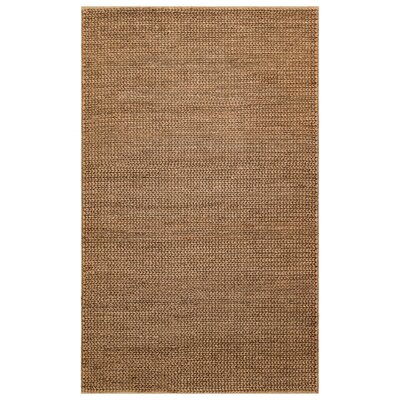 Rectangle Byrge Solid Color Handwoven 2'7"" x 4'11"" Jute/Sisal Area Rug in Brown -  East Urban Home, 149CCD87B7B34AB58619A6FBA5F3161B