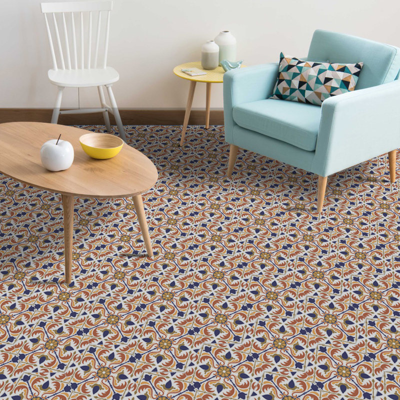 Décalcomanie de plancher hexagonale