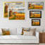 Vieux village rustique Lanscape - peinture sur toile-303710690-303710693