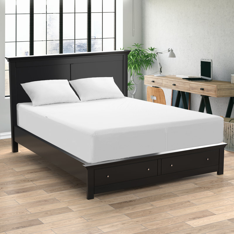 King White Bamboo Waterproof Mattress Protector