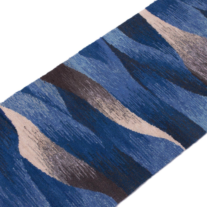 Adetutu Waves In Motion Wool Table Runner