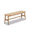 Banc de salle à manger en bois de chêne naturel tissé-1363755047