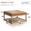 Repose-pieds en cuir Cristan-67475586