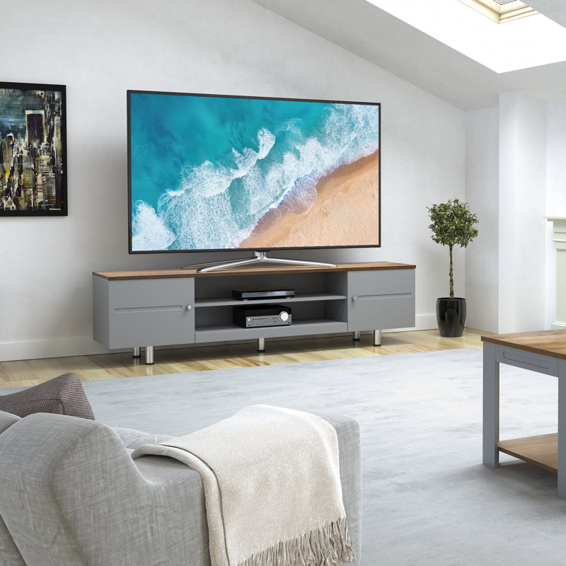Arlais Unfinished TV Stand for TVs up to 85", Grey