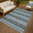 Machine Washable Indoor/Outdoor Chantille ACN2465 Stripes Rug-1249815854-1249815846