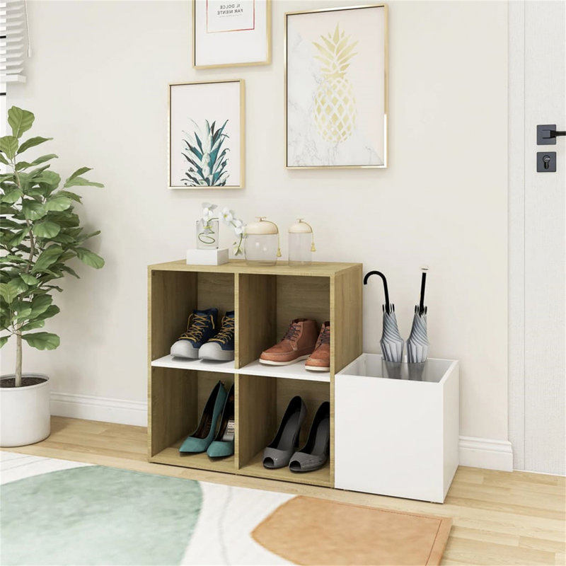 4 Pair Shoe Rack