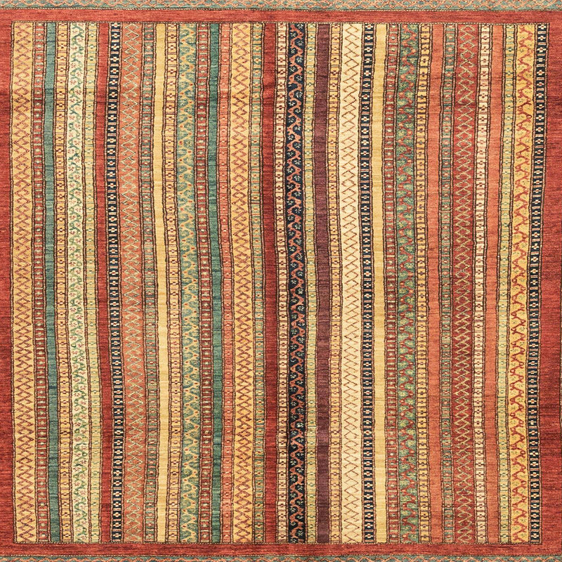 Abstract Indoor Rug, Square 5'