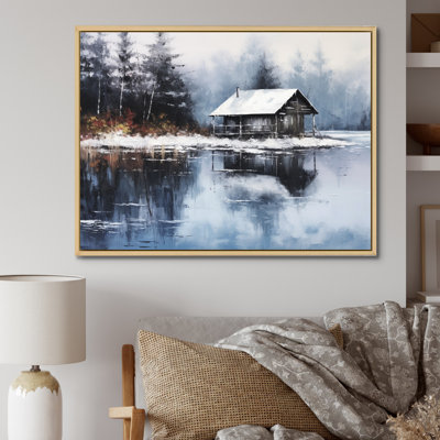 Cozy Snow Cabin IV sur toile
