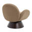 Fauteuil pivotant avec base en bois massif-121450839