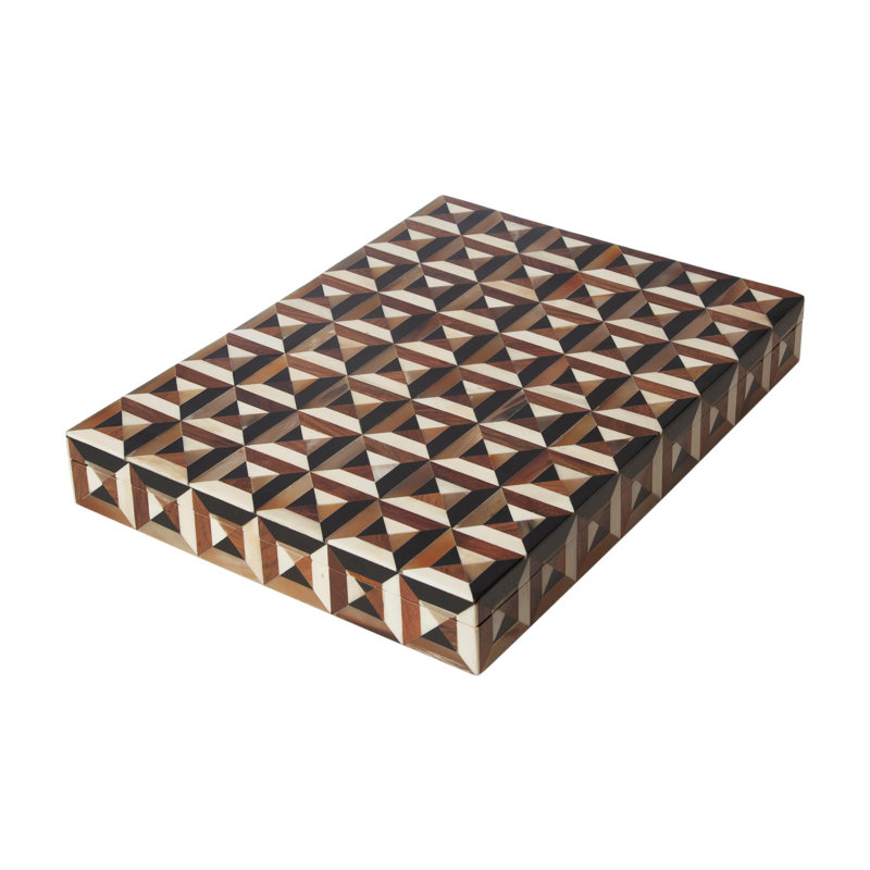 Triangle Marquetry Box-Lg