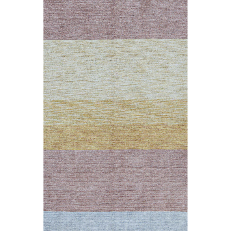 Tapis rose de haute qualité noué à la main