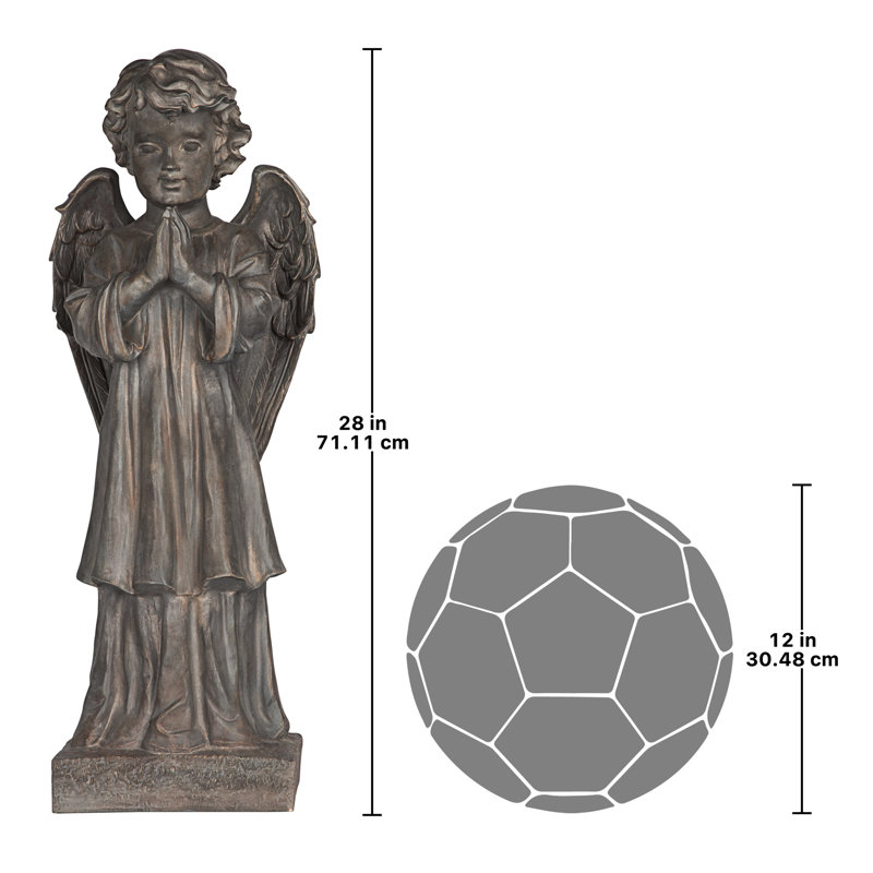Statue de message de l'ange, Fer ancien