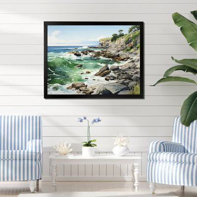 Coastal Rocks - reproduction sur toile