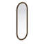 Miroir ovale en fer doré