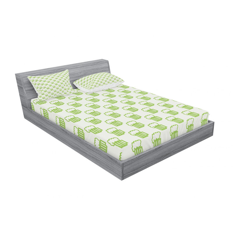 Microfiber Sheet Set, Queen Sheet Set with Fitted Sheet