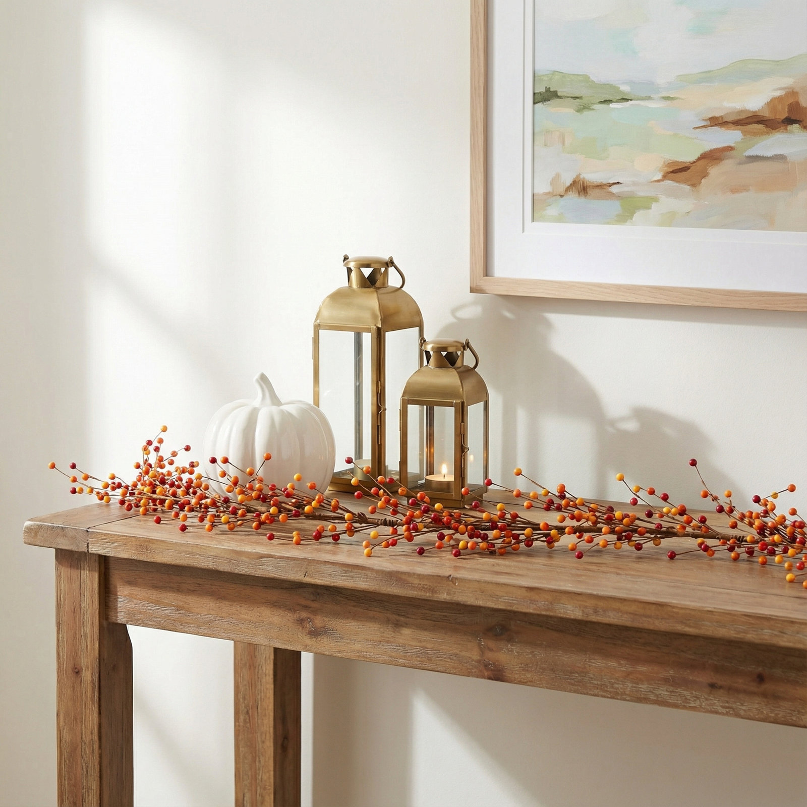 70" Artificial Fall Berry Garland