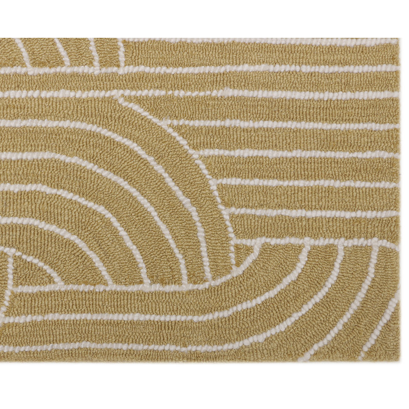 Deco Geometric Area Rug in Honey, Rectangle 12' x 15'