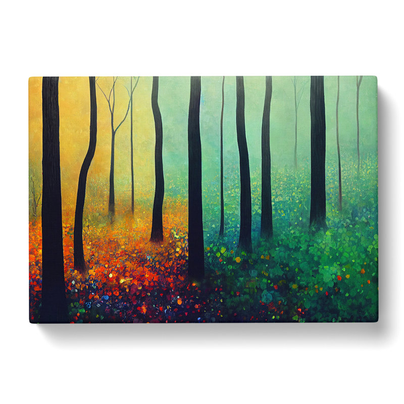 Colourful Forest In Spring Vol.3 - Wrapped Canvas, 35cm H x 50cm W x 3cm D