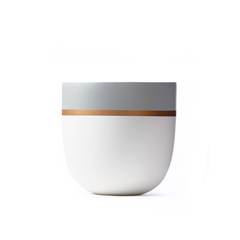 Pot Planter, 8", Gray, 1