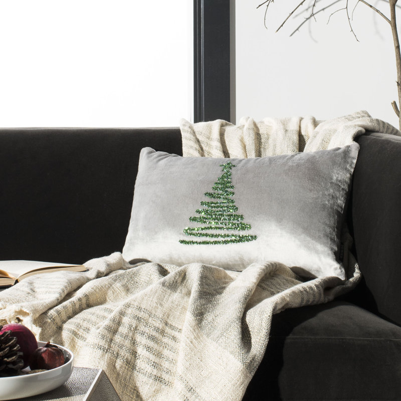  Coussin Enchanted, Gris / vert